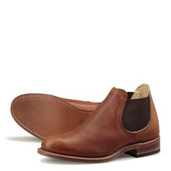 Red Wing Heritage Carol - Hnede Chelsea Cizmy Damske, RW429SK